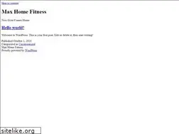 Sites similar to maxhomefitness.com