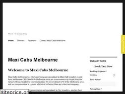 Sites similar to maxicabmelbourne.com.au