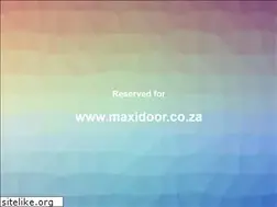 Sites similar to maxidoor.co.za