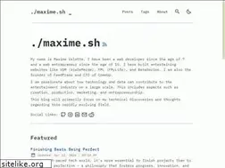 Sites similar to maxime.sh