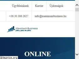 Sites similar to maximumbusiness.hu