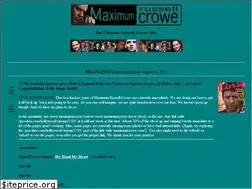 Sites similar to maximumcrowe.net