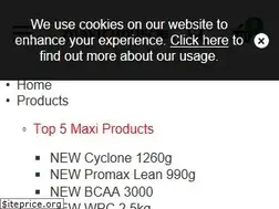 Sites similar to maximuscle.com