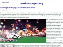 Sites similar to maximusproject.org