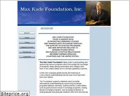 Sites similar to maxkadefoundation.org