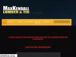 Sites similar to maxkendalllumber.com