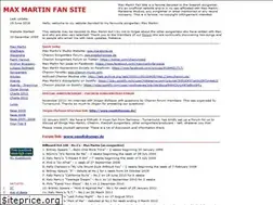 Sites similar to maxmartinfansite.com