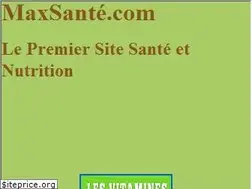 Sites similar to maxsante.com