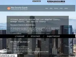 Sites similar to maxsecurityguards.com