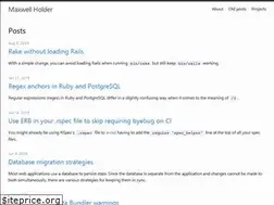 Sites similar to maxwellholder.com