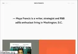 Sites similar to mayafrancis.com
