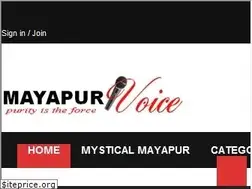 Sites similar to mayapurvoice.com