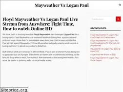 Sites similar to mayweathervsloganpaul.net