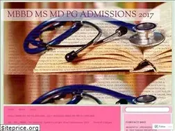 Sites similar to mbbspgadmissions.wordpress.com
