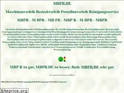 Sites similar to mbpr.de