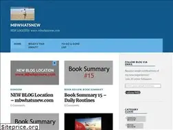 Sites similar to mbwhatsnew.wordpress.com