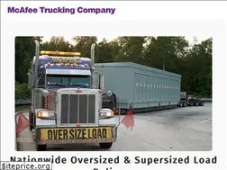 Sites similar to mcafeetrucking.com