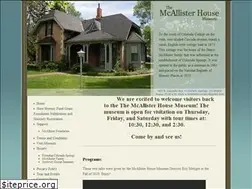 Sites similar to mcallisterhouse.org