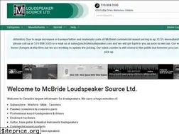 Sites similar to mcbrideloudspeaker.com
