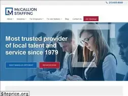 Sites similar to mccallionstaffing.com