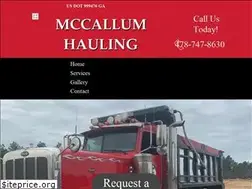 Sites similar to mccallumhaulingga.com