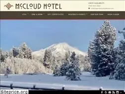Sites similar to mccloudhotel.com