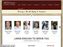 Sites similar to mcdonaldfunerals.com