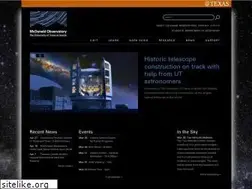Sites similar to mcdonaldobservatory.org