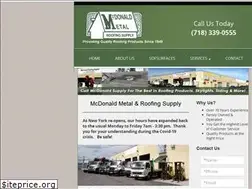 Sites similar to mcdonaldroofingsupply.com