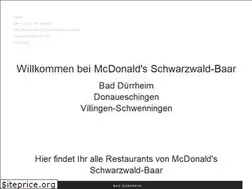 Sites similar to mcdonalds-villingen.de