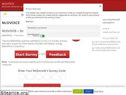 Sites similar to mcdvoice.info