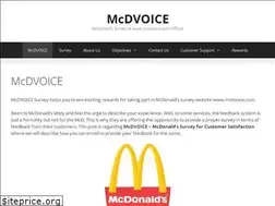 Sites similar to mcdvoice.me