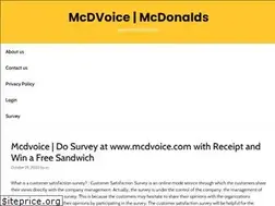 Sites similar to mcdvoice.online