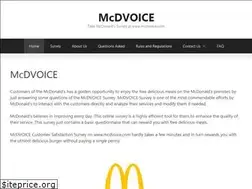 Sites similar to mcdvoice.page
