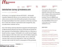 Sites similar to mcdvoice.website