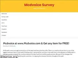 Sites similar to mcdvoices.info
