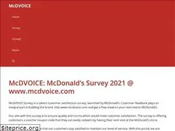 Sites similar to mcdvoices.website