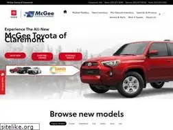 Sites similar to mcgeetoyotaofclaremont.com