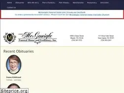 Sites similar to mcgoniglefuneralhomeandcrematory.com
