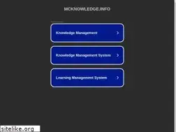 Sites similar to mcknowledge.info