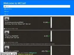 Sites similar to mclist.co