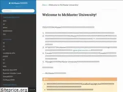 Sites similar to mcmaster.readthedocs.io