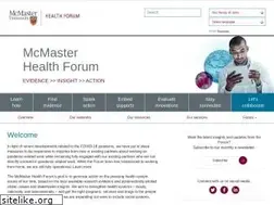 Sites similar to mcmasterforum.org