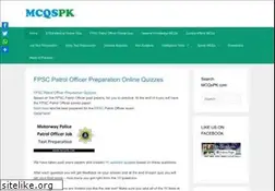 Sites similar to mcqspk.com