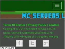 Sites similar to mcserverslist.online