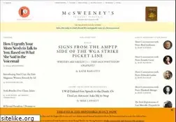 Sites similar to mcsweeneys.net