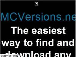 Sites similar to mcversions.net