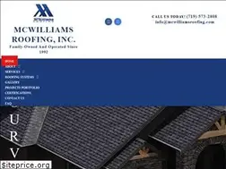 Sites similar to mcwilliamsroofing.com