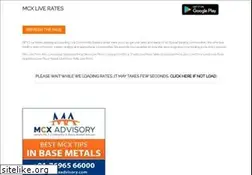 Sites similar to mcxliverates.in