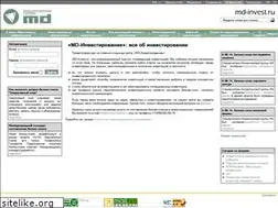 Sites similar to md-invest.ru
